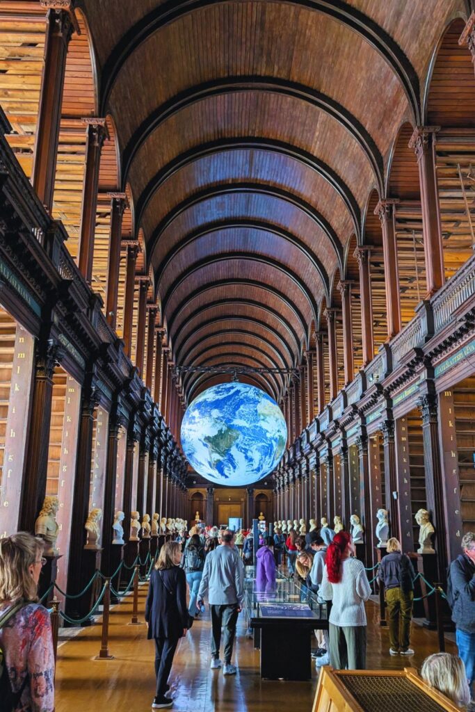 Long room at the Book of Kells