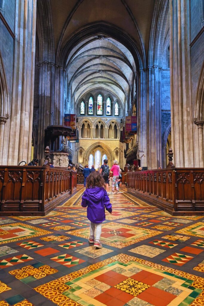 little girl visiting St. Patricks cathedral