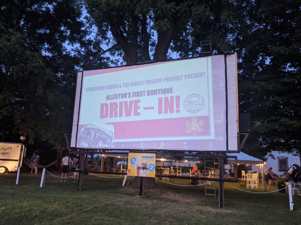 Ontario drive-in movie theatre