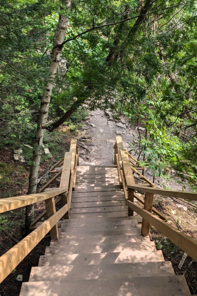 stairs on flowerpot island