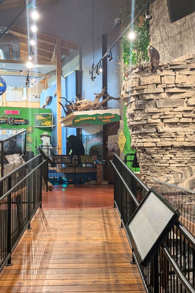 museum at the visitor centre in tobermory