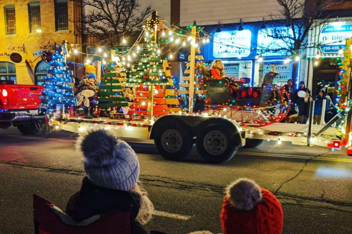 Christmas parade in Alliston