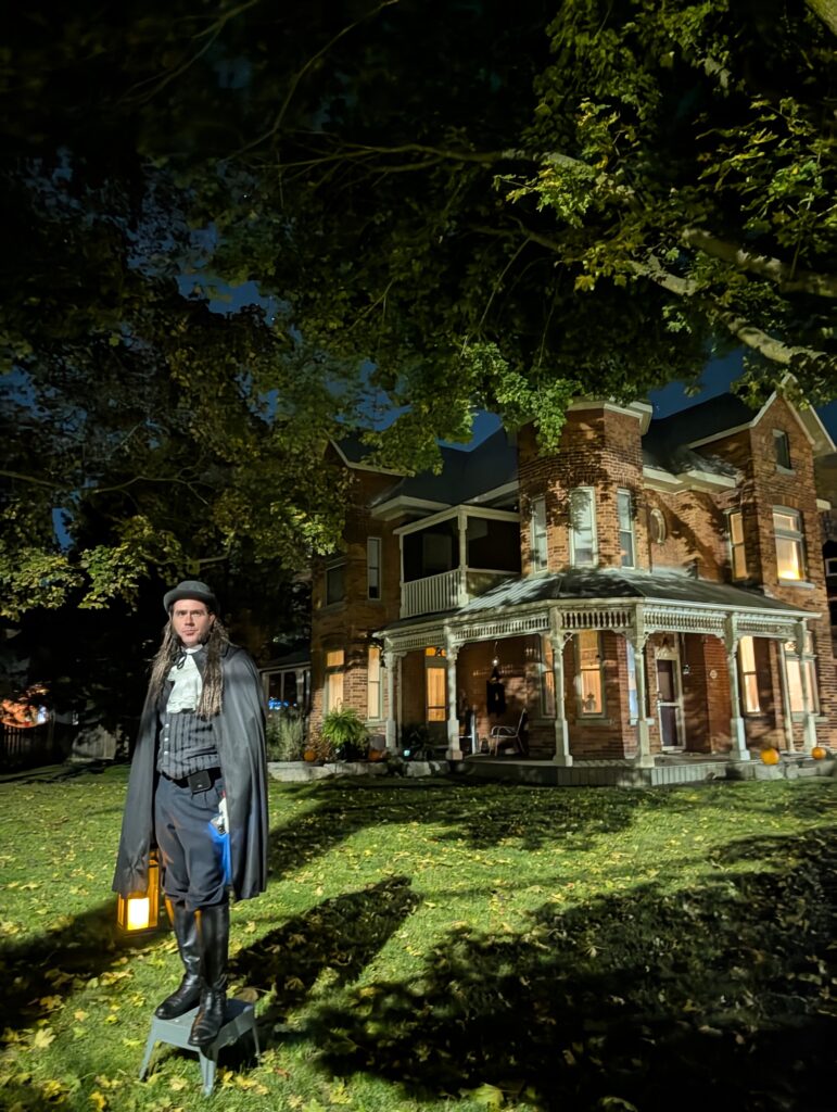 Ghost walk in Alliston, Ontario