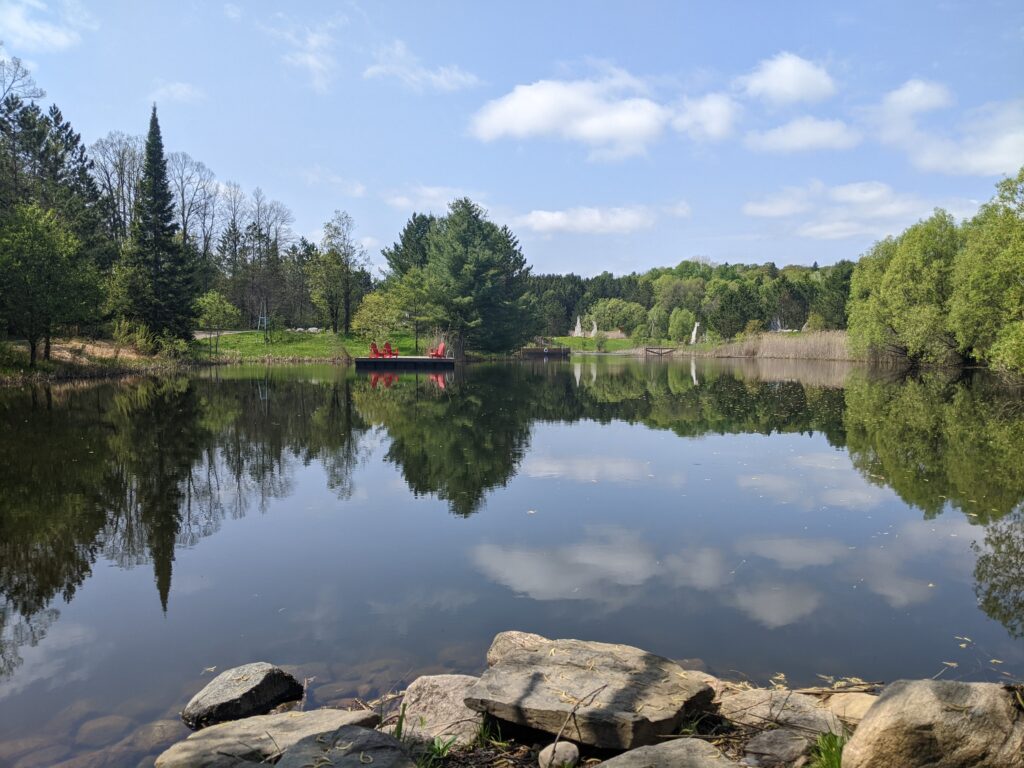 Pond at screaming heads