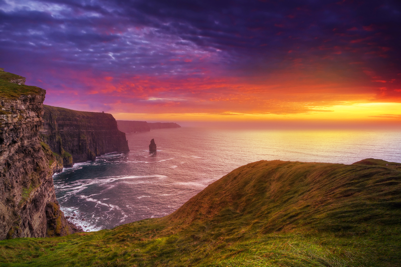 cliffs of moher sunset