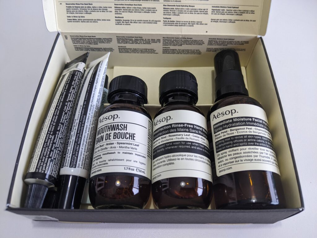 Aesop departure kit
