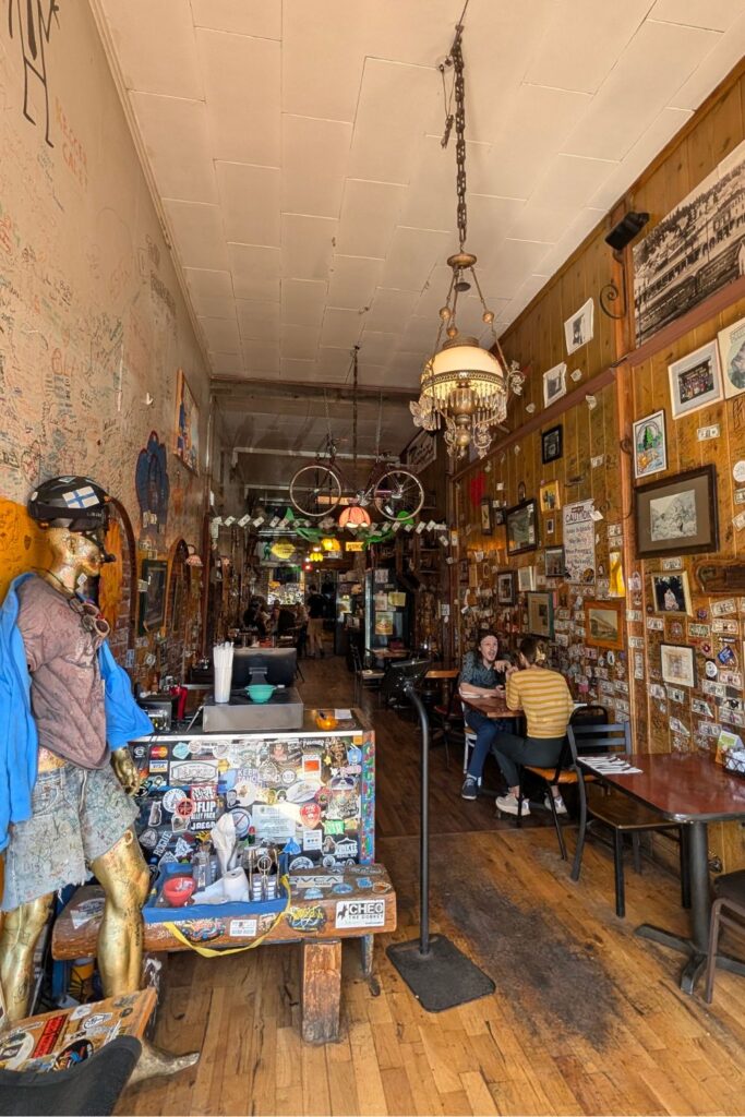 Inside of Squeeze In in Truckee