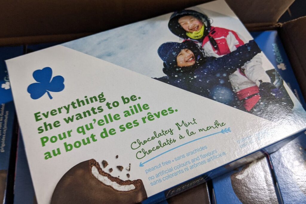 Girl Guide cookies canada souvenirs