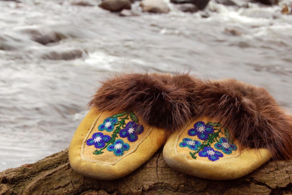 Traditional Canadian mocassions