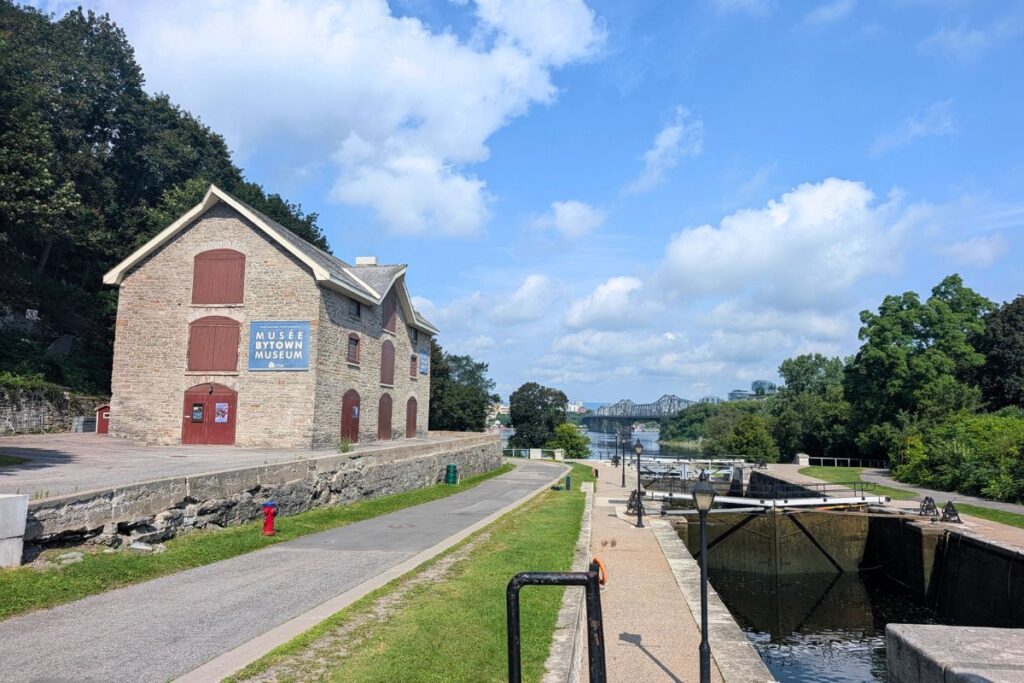 The ByWard Museum near the Rideau Canal Locks in Ottawa