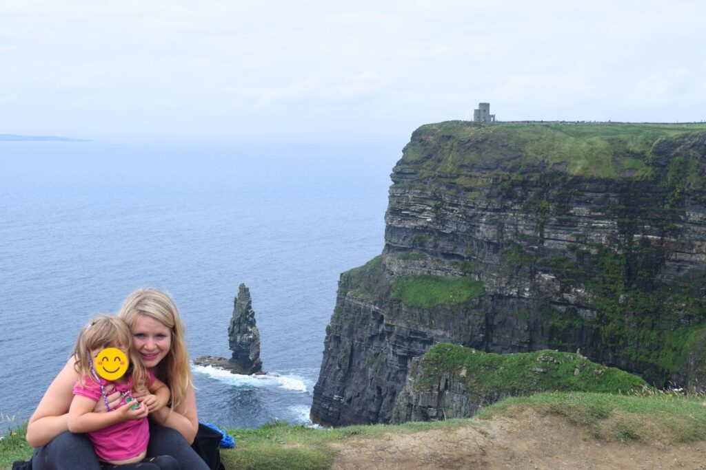 cliffs of moher with my daughter
