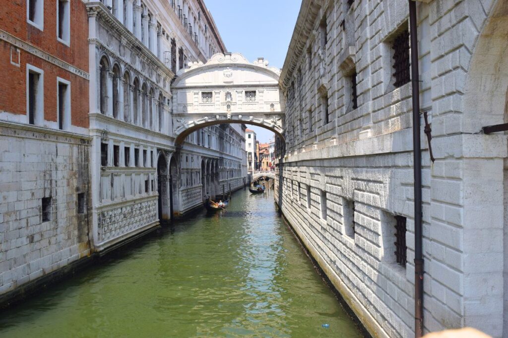 the bridge of sighs in Venice