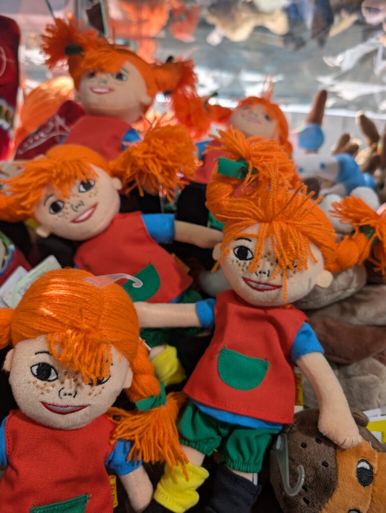 Pippi Longstocking dolls in Stockholm