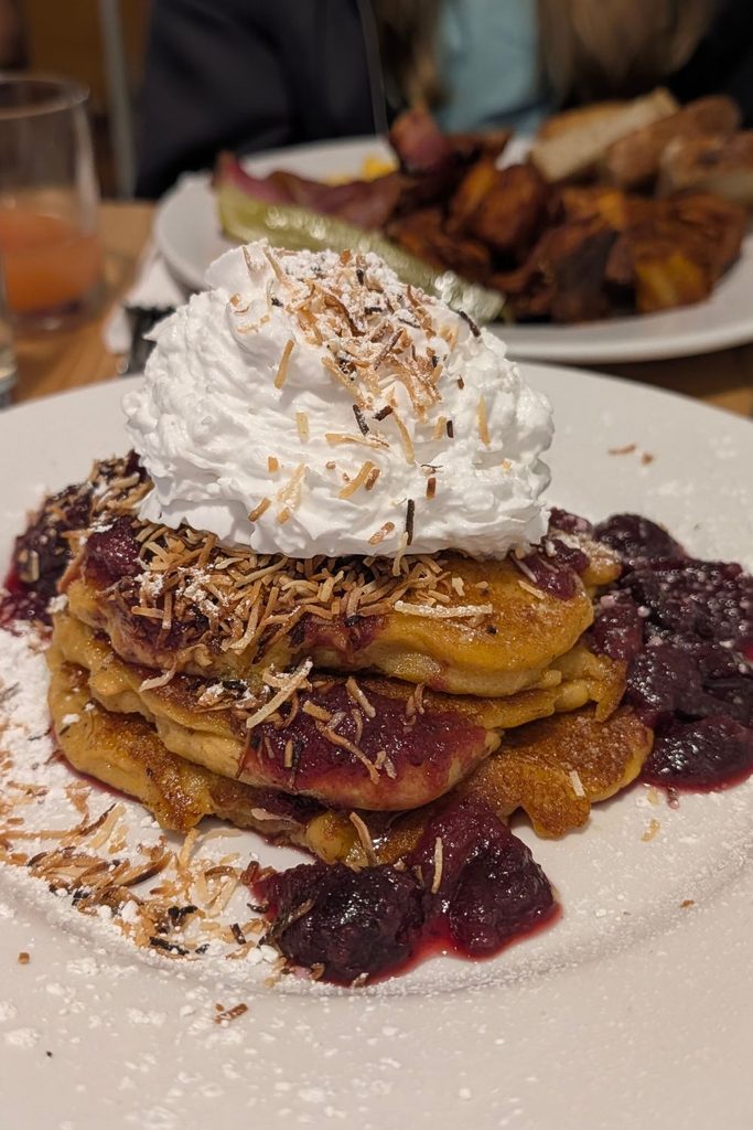 sweet potato pancake at the Dirty Food Eatery in Toronto