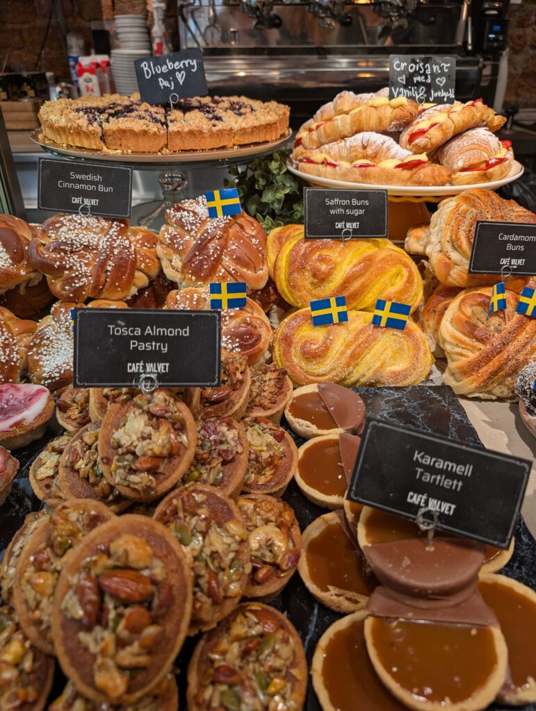 fika baked goods in Stochkolm