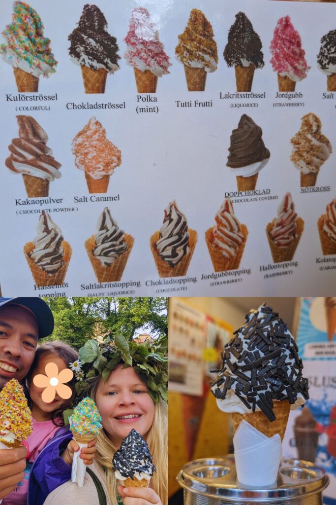 Ice cream flavours in Stockholm