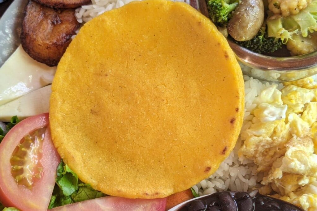 a Costa Rican tortilla