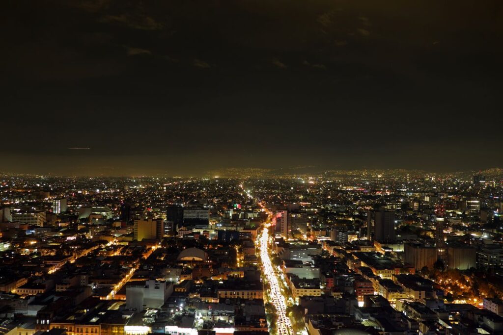 night view mexico city