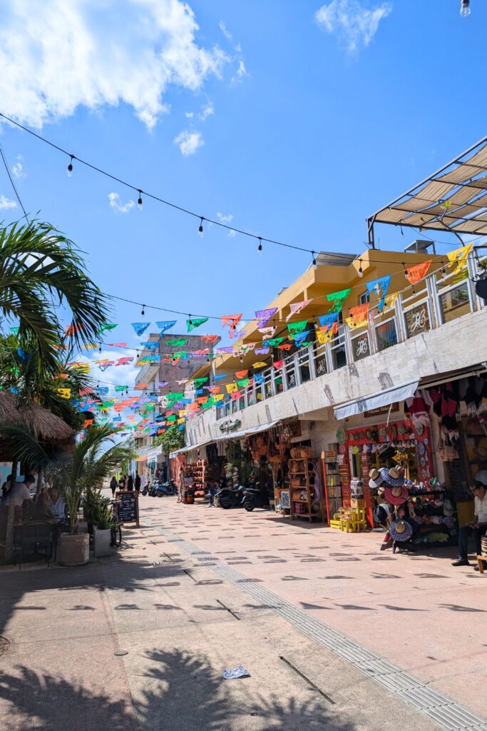 a street in cozumel