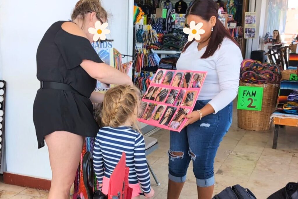 getting braids done in cozumel