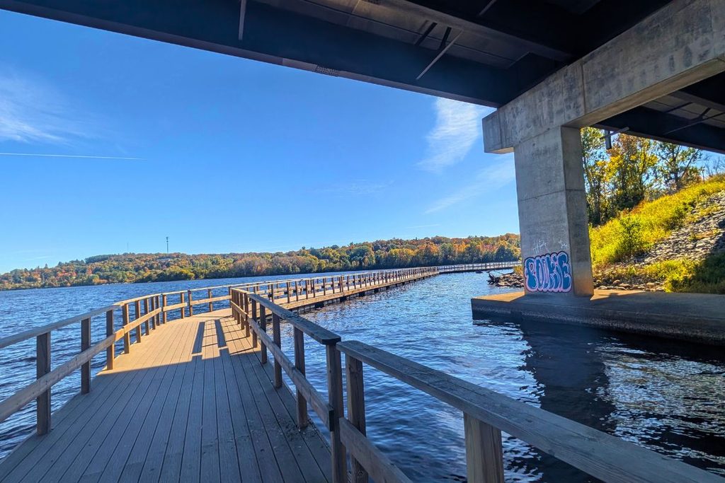 a section of the Hunter's Bay Trail in Huntsville