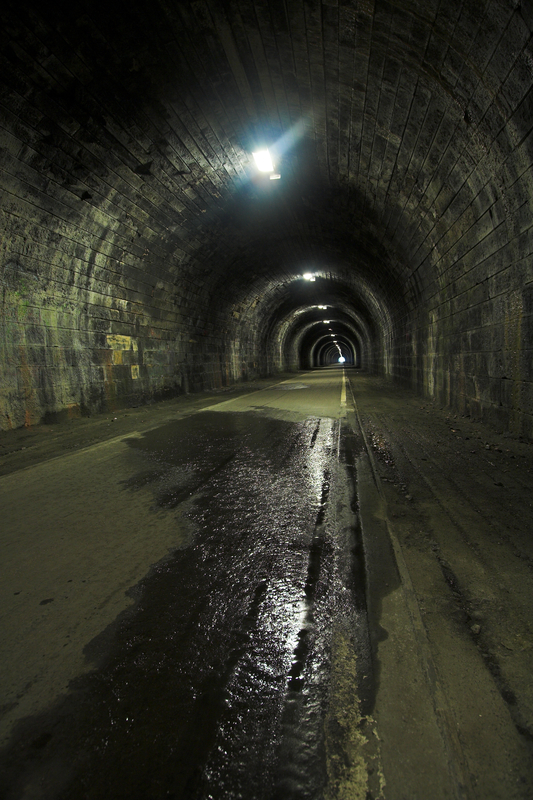 a tunnel in underground Edinburgh
