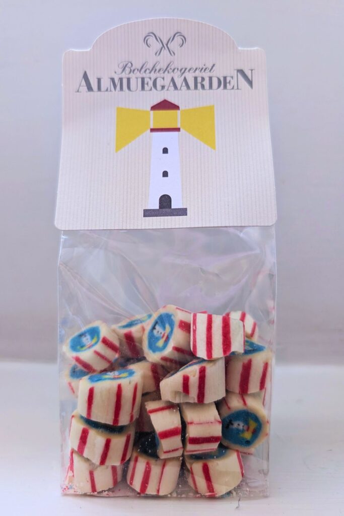 Almuegarrden candy from Denmark