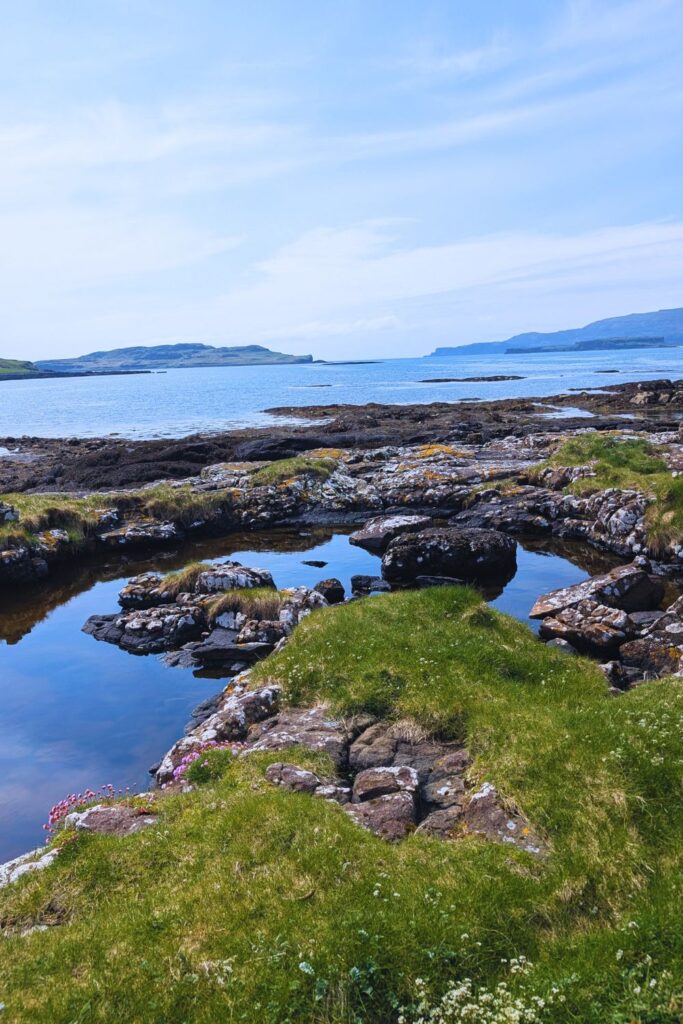 the shoreline of Isle of Skye