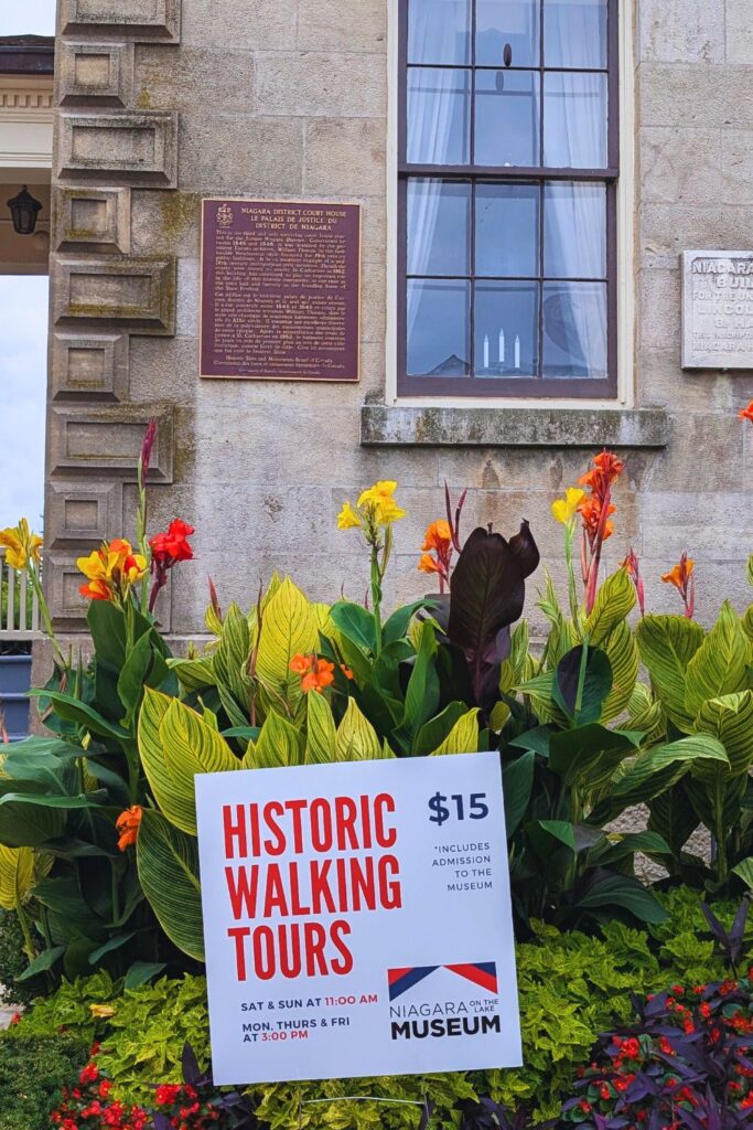 historic walking tour in niagara on the lake