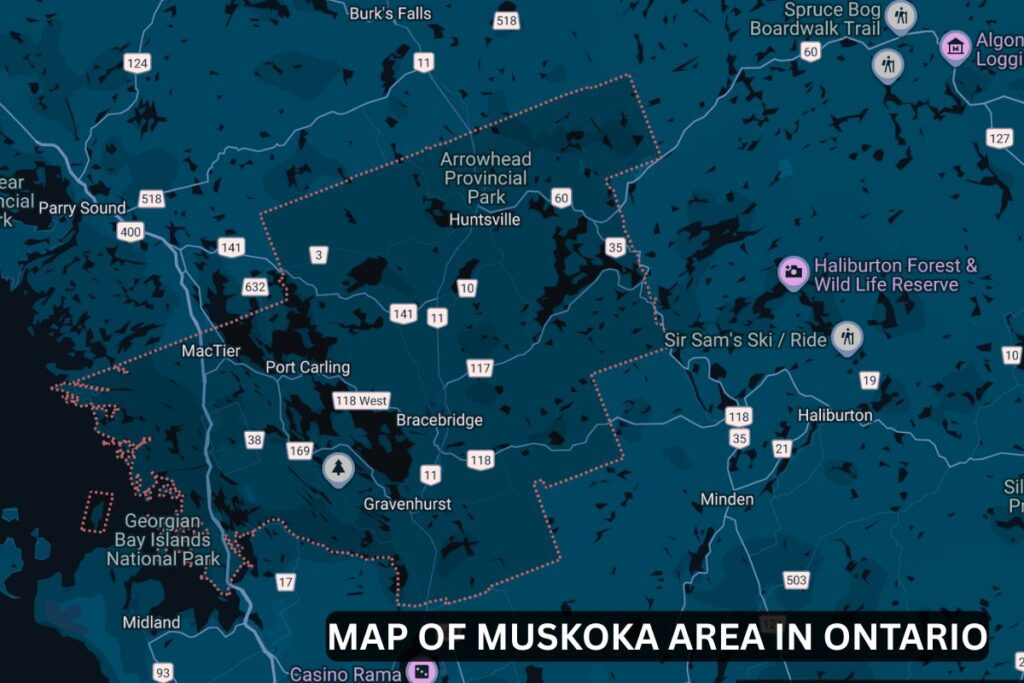 map of muskoka ontario