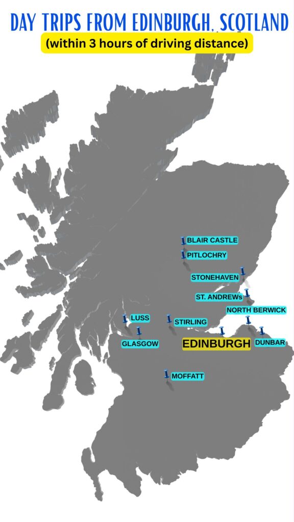 Day trips from Edinburgh Scotland