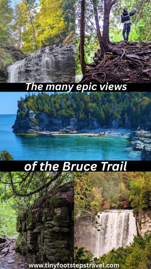Several epic views of the Bruce Trail in different parts of Ontario - Sherman falls, Jones Falls, the Grotto, and Inglis Falls