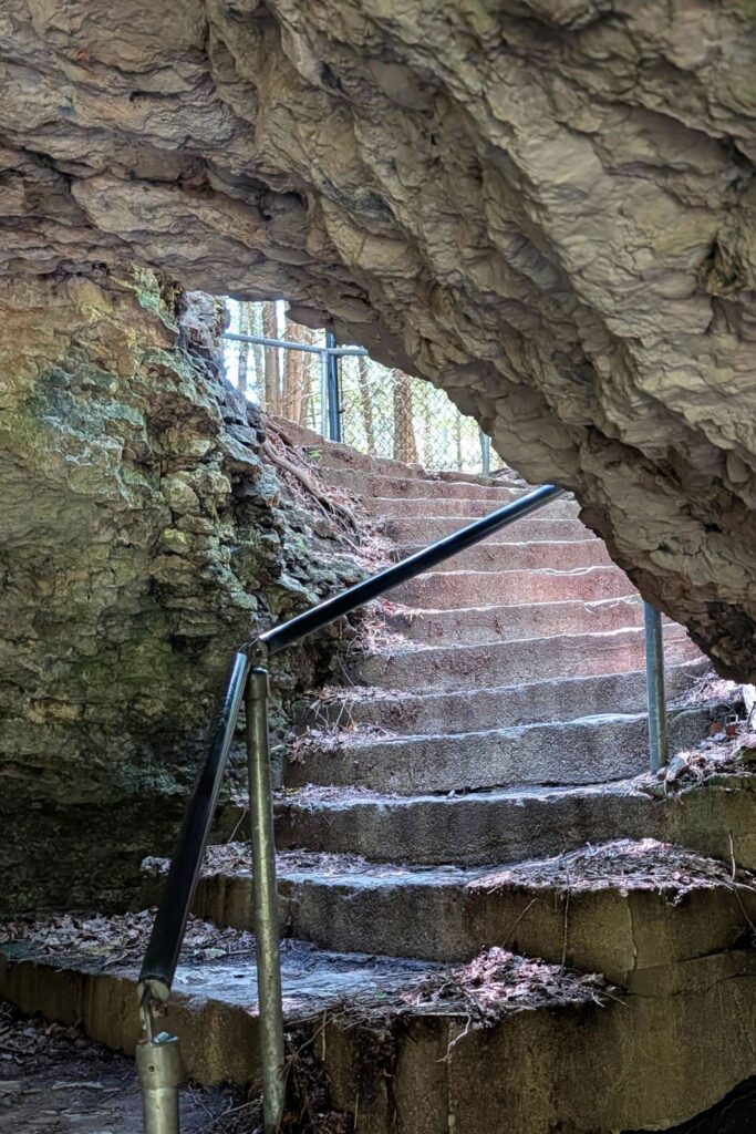 staircase in the Elora Gorge Conservation Area