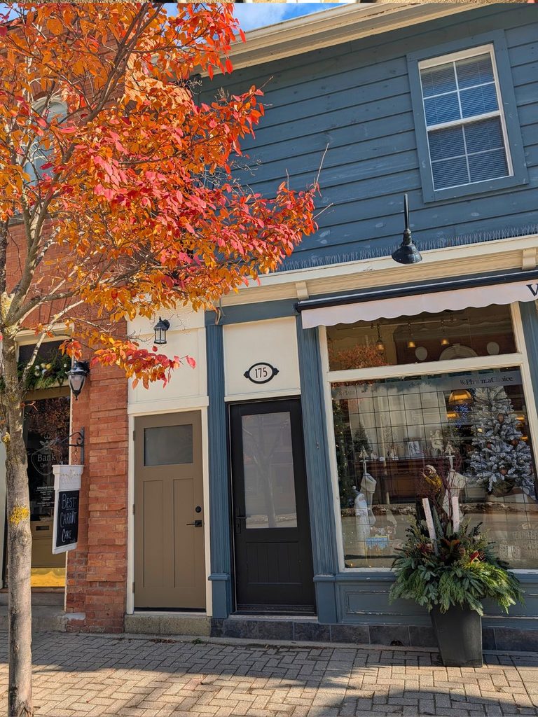 downtown Creemore in fall